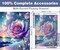 Diamond Art Kits for Adults - 5D Rose Diamond Painting Kits for Adults, DIY Full Drill Diamond Painting Kits, Sunset Gem Arts and Crafts for Home Wall Decor 12X16in